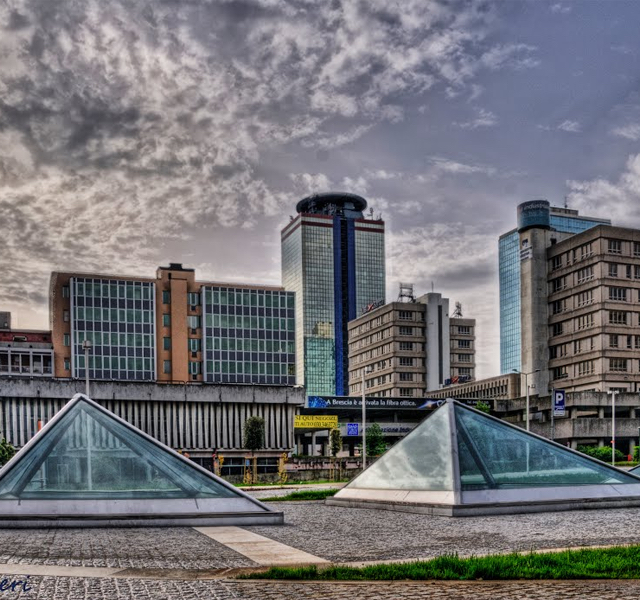 Vista città di Brescia - cloud sicuro